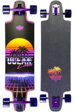 Dusters Complete Ocean Lovers Longboard Purple 36 Inch