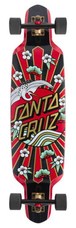 Santa Cruz Complete Crane Dot Drop Down Longboard 9.5 X 37.5