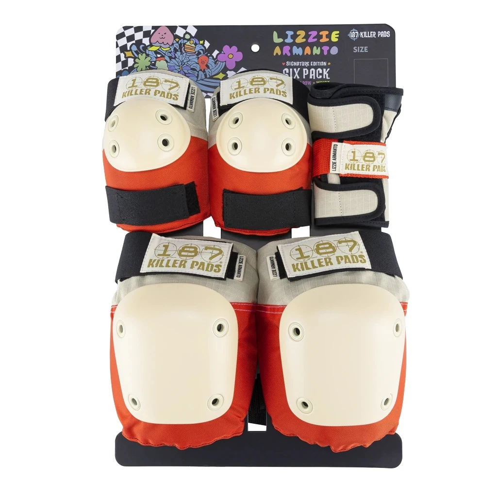 187 Pads Six Pack Lizzie Armanto White/Red X Small 3 187 Pads Six Pack Lizzie Armanto White/Red X Small