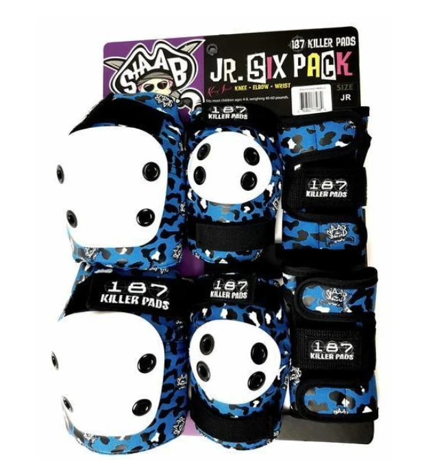 187 Pads Junior Six Pack Staab Blue 3 187 Pads Junior Six Pack Staab Blue