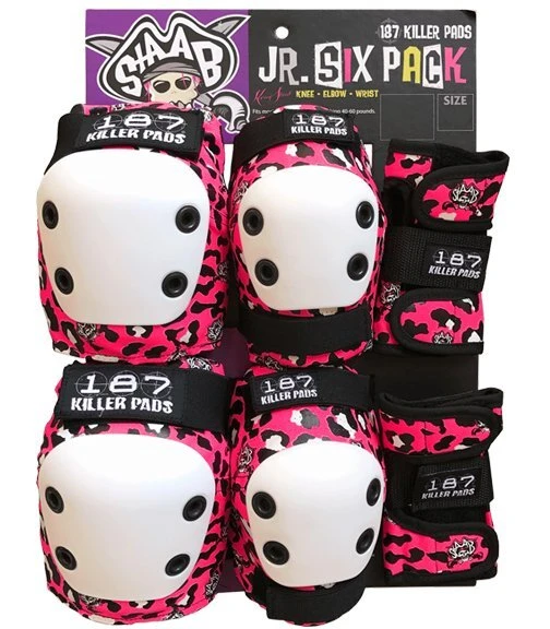 187 Pads Junior Six Pack Staab Pink 3 187 Pads Junior Six Pack Staab Pink