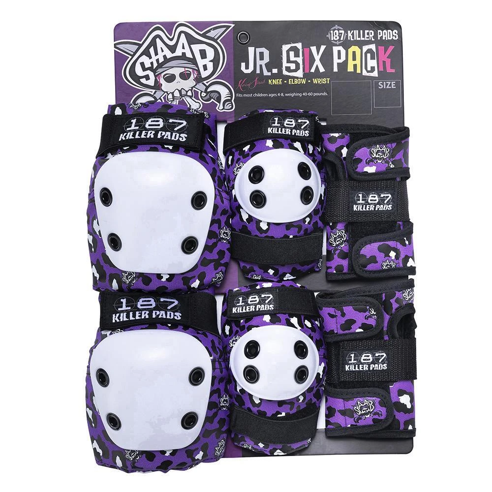 187 Pads Junior Six Pack Staab Purple 3 187 Pads Junior Six Pack Staab Purple