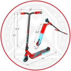 Madd Gear Complete Scooter Kick Extreme 20 Red/Blue -Skateboard Series Store 210.420 5