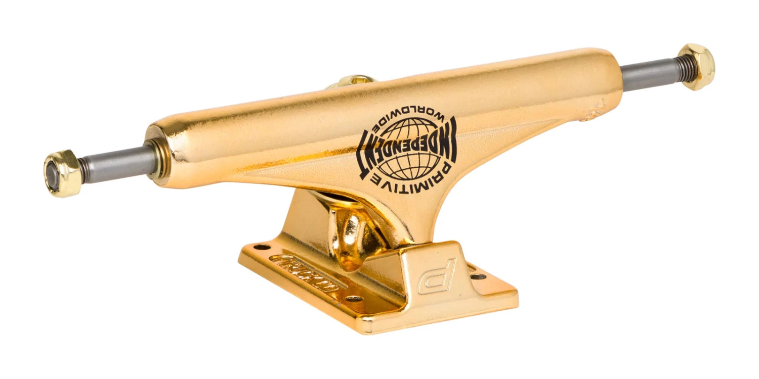 Independent Trucks Primitive Mid Gold 139 (8.0 Inch Width) 3 Independent Trucks Primitive Mid Gold 139 (8.0 Inch Width)