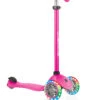 Globber Scooter Primo 3 Wheel Light Up Wheels Neon Pink