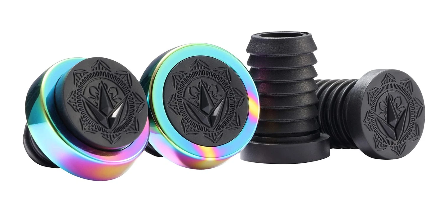 Envy Halo Bar Ends Oil Slick 3 Envy Halo Bar Ends Oil Slick