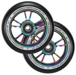 Envy Wheels 100mm 2pk Oil Slick/Black