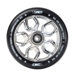 Envy Scooter Wheel Lambo Chrome/Black 120mm (Single)