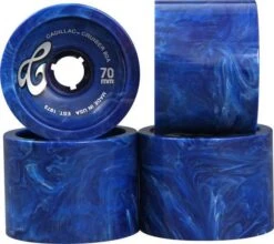 Cadillac Wheels Cruisers Blue Marble 70mm 80a