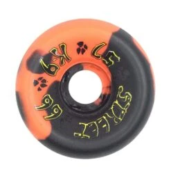 Dogtown K-9 Wheels 57mm (99a) 80s Orange/Black Swirl
