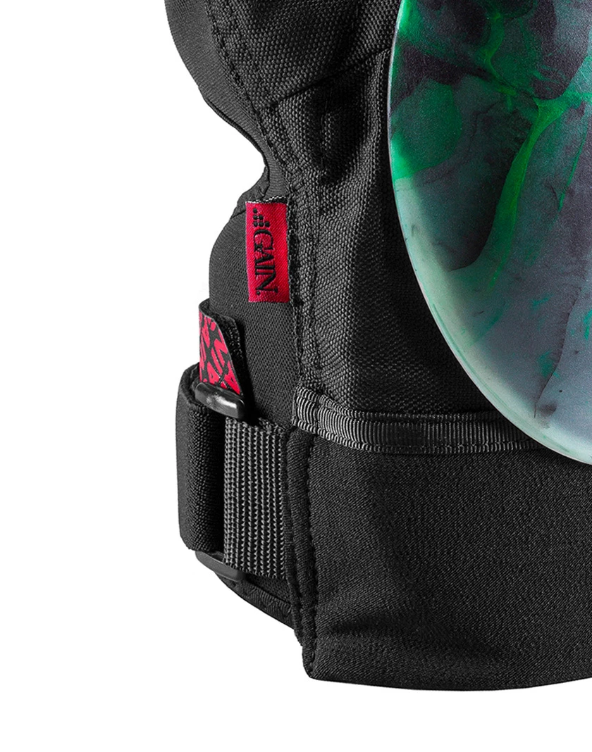 GAIN Protection THE SHIELD Knee Pads Green Black Swirl 4 GAIN Protection THE SHIELD Knee Pads Green Black Swirl - Image 2