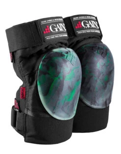 GAIN Protection THE SHIELD Knee Pads Green Black Swirl
