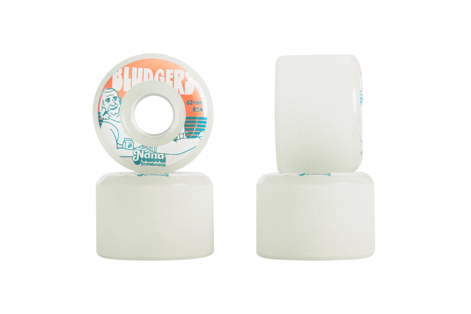 Nana Wheels Bludgers Cool Grey 62mm 3 Nana Wheels Bludgers Cool Grey 62mm