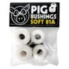 Pig Bushings (81a) Soft White 2 Pig Bushings (81a) Soft White -Skateboard Series Store pighar.b.wht .81