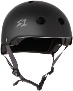 S-One S1 Helmet Lifer Black Matte/Grey Straps