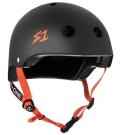 S-One S1 Helmet Lifer Black Matte/Orange Strap