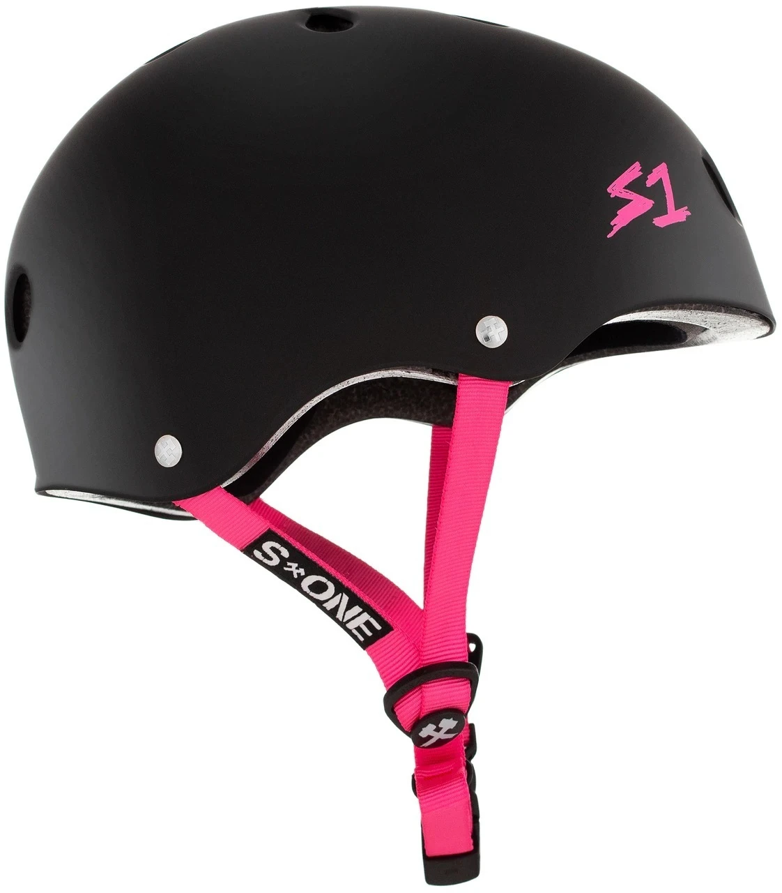 S-One S1 Helmet Lifer Black Matte/Pink Strap 4 S-One S1 Helmet Lifer Black Matte/Pink Strap - Image 2