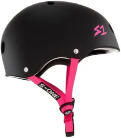 S-One S1 Helmet Lifer Black Matte/Pink Strap 10 S-One S1 Helmet Lifer Black Matte/Pink Strap -Skateboard Series Store sonhel.lif .blk .mt .pnks .00 3