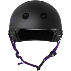 S-One S1 Helmet Lifer Black Matte/Purple Straps -Skateboard Series Store sonhel.lif .blk .mt .ps .00 2