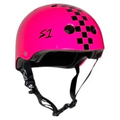 S-One S1 Helmet Lifer Pink Gloss/Black Checkers