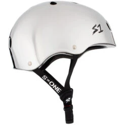 S-One S1 Helmet Lifer Silver Mirror -Skateboard Series Store sonhel.lif .silv .m.00 2