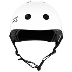 S-One S1 Helmet Lifer White Gloss -Skateboard Series Store sonhel.lif .wht .00 2