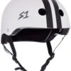 S-One S1 Helmet Lifer CJ Collins White Gloss/Black Stripes 2 S-One S1 Helmet Lifer CJ Collins White Gloss/Black Stripes -Skateboard Series Store sonhel.lif .wht .bs .00