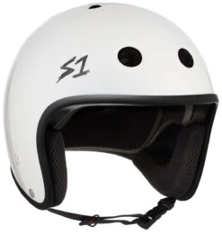 S-One S1 Helmet Retro Fullcut Lifer White Gloss