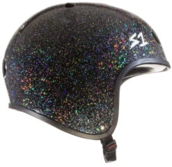 S-One Helmet Retro Lifer Black Gloss Glitter -Skateboard Series Store sonhel.lifrg .blk .00 2