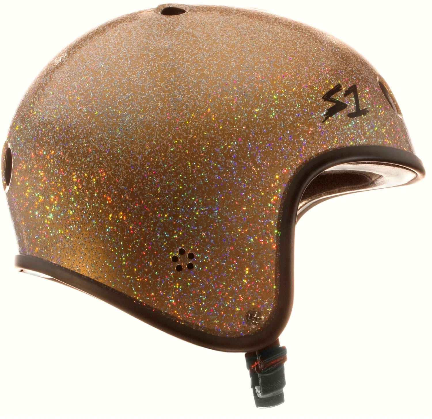 S-One S1 Helmet Retro Fullcut Lifer Gold Glitter 4 S-One S1 Helmet Retro Fullcut Lifer Gold Glitter - Image 2