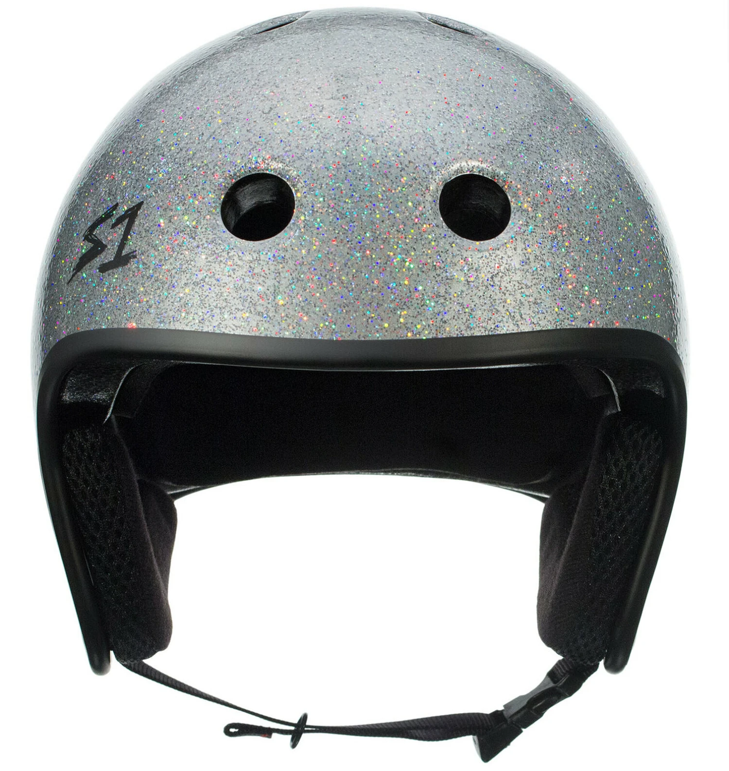 S-One S1 Helmet Retro Fullcut Lifer Silver Glitter 4 S-One S1 Helmet Retro Fullcut Lifer Silver Glitter - Image 2