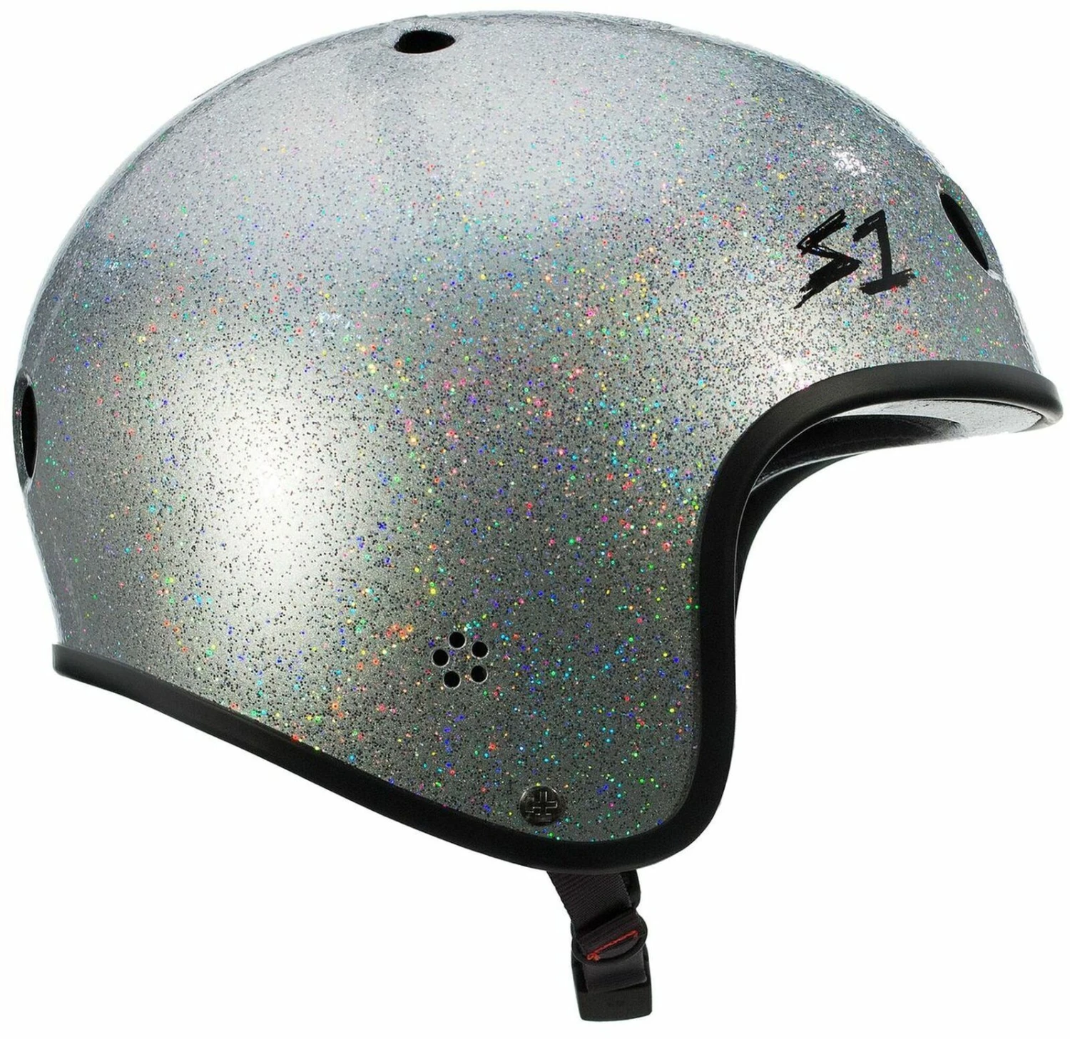 S-One S1 Helmet Retro Fullcut Lifer Silver Glitter 5 S-One S1 Helmet Retro Fullcut Lifer Silver Glitter - Image 3
