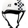 S-One S1 Helmet Mega Lifer White Gloss/Black Checkers