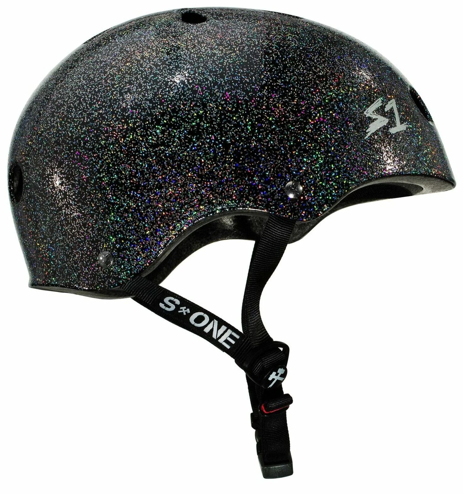 S-One S1 Helmet Mega Lifer Black Gloss Glitter 4 S-One S1 Helmet Mega Lifer Black Gloss Glitter - Image 2