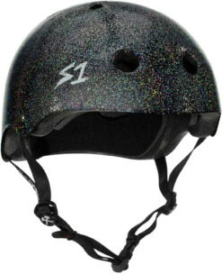 S-One S1 Helmet Mega Lifer Black Gloss Glitter