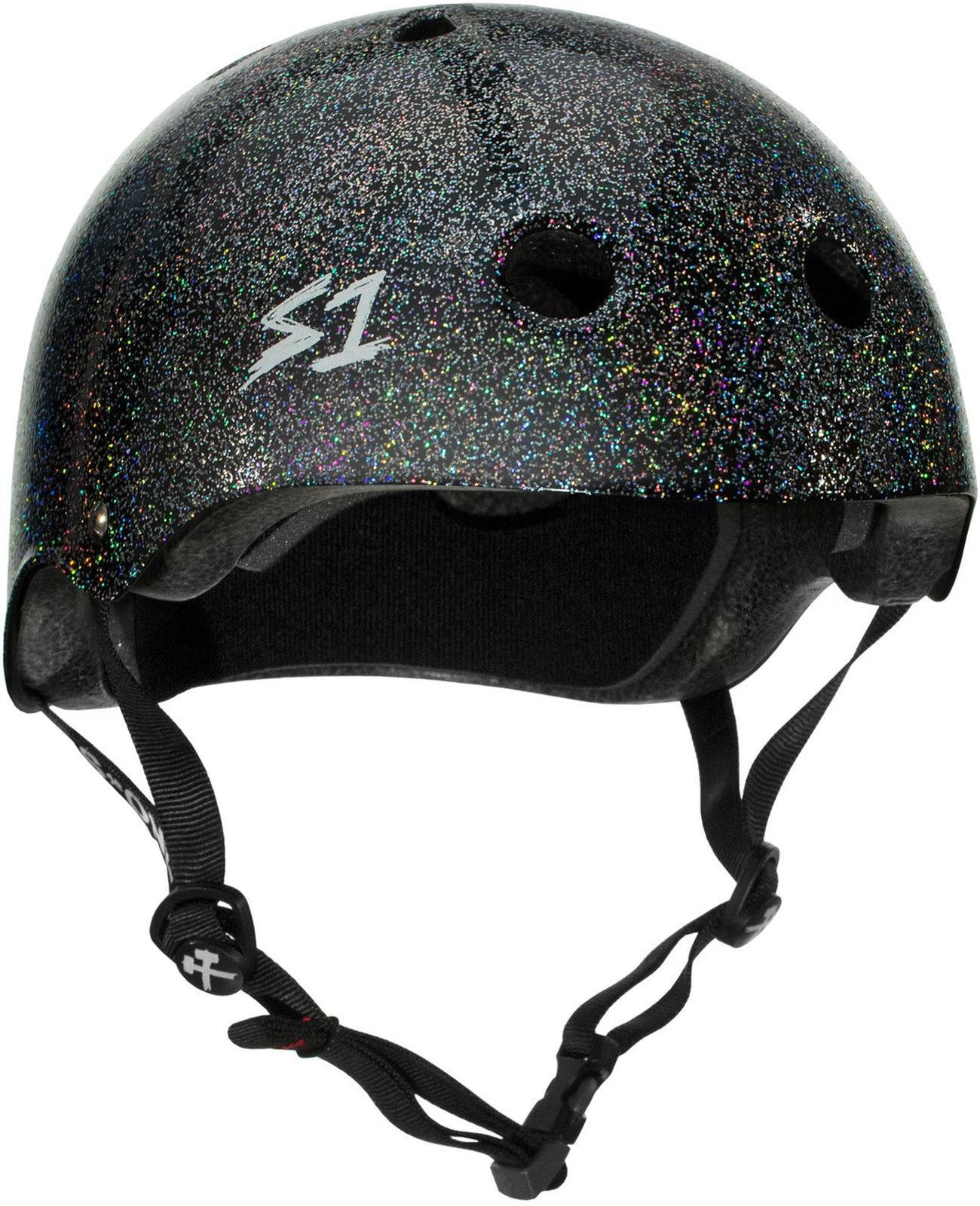 S-One S1 Helmet Mega Lifer Black Gloss Glitter 3 S-One S1 Helmet Mega Lifer Black Gloss Glitter