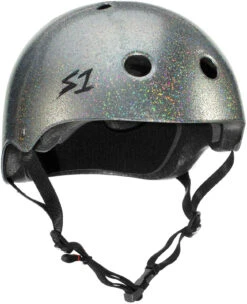 S-One S1 Helmet Mega Lifer Silver Glitter