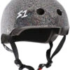 S-One S1 Helmet Mini Lifer Black Gloss Glitter -Skateboard Series Store sonhel.min .lifg .blk .00