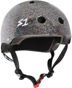 S-One S1 Helmet Mini Lifer Black Gloss Glitter